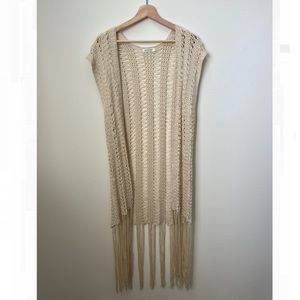 MINKPINK We All Shine Crochet Cover Up Size Small